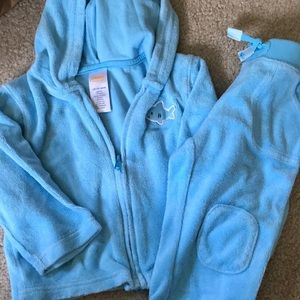 Boys Gymboree shark swim cover up jacket and pants